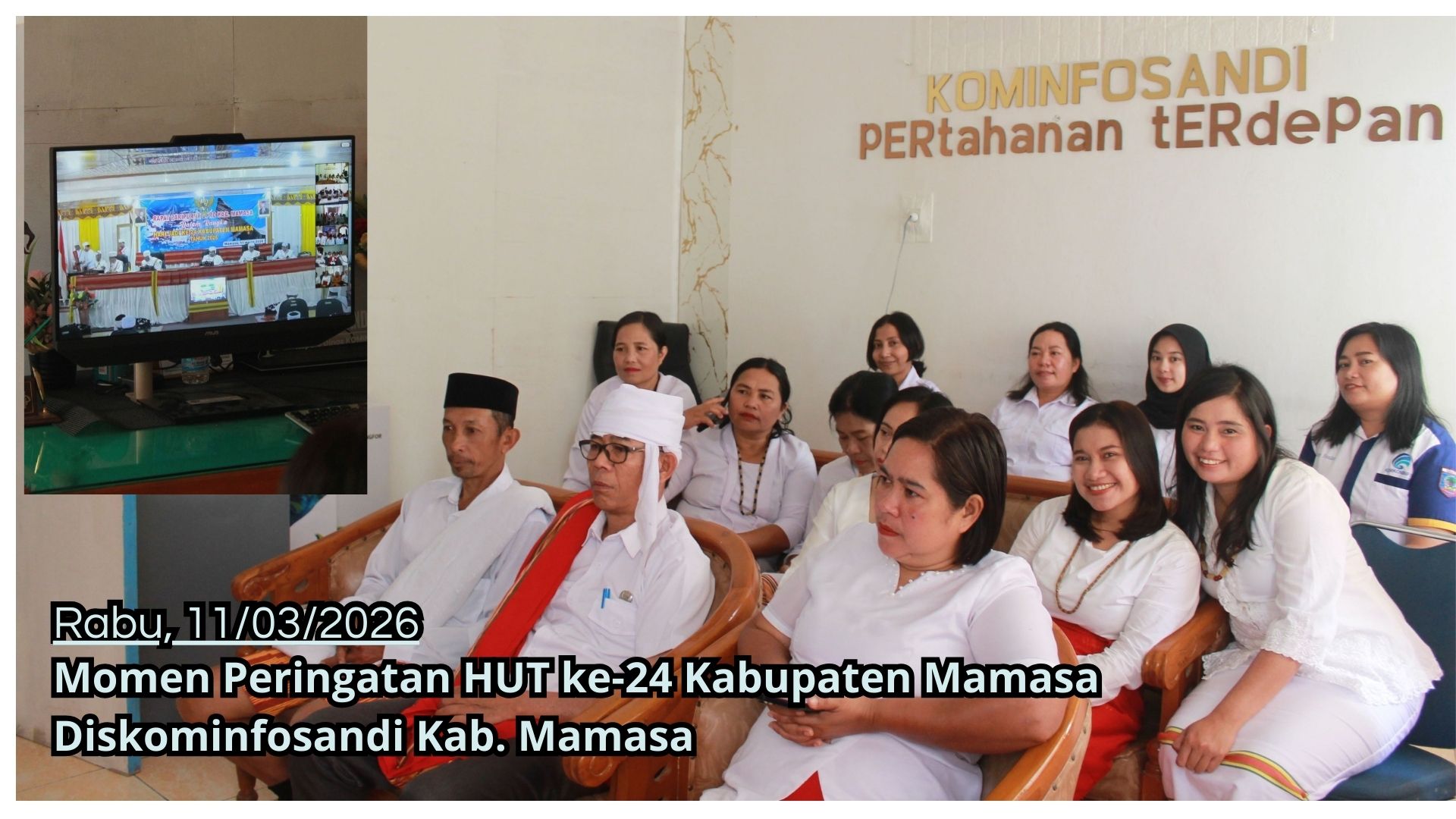 Dinas Kominfosandi Mengikuti Peringatan HUT ke 24 Kabupaten Mamasa 