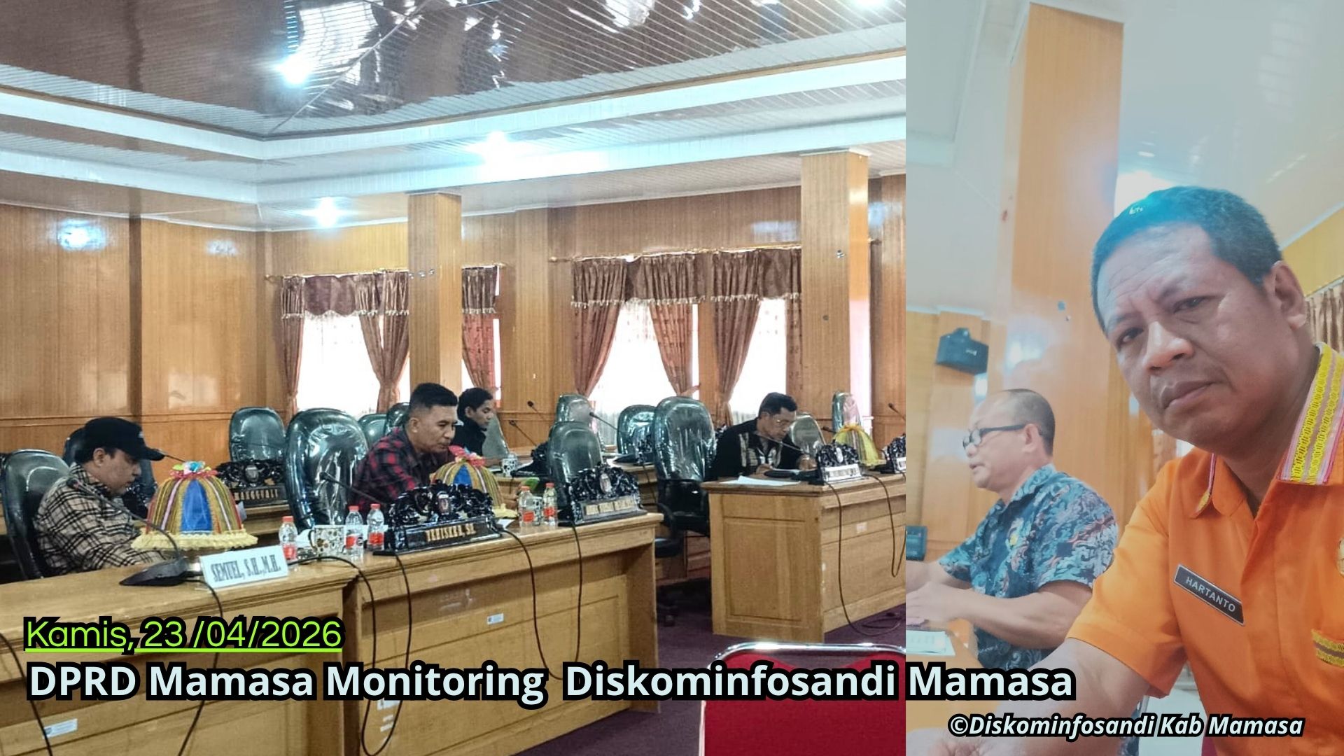 Diskominfosandi Hadiri Rapat Evaluasi LKPJ 2025  oleh DPRD Mamasa